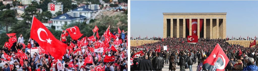 گوشه ای از مراسم ملی در ترکیه